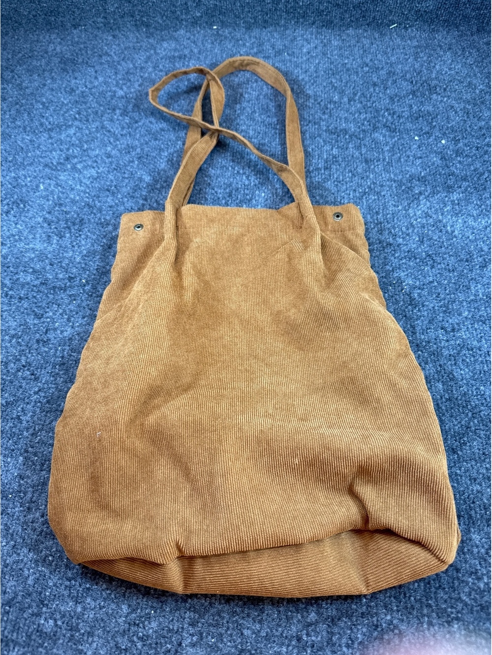 Women’s Brown Corduroy Tote Bag Shoulder Bag Large Casual Shopper Purse